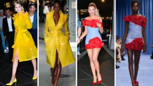 Gigi Hadid Wore a Yellow LaQuan Smith Trench Jacket with Blake Lively in Balmain to the Deadpool and Wolverine Premiere feat image