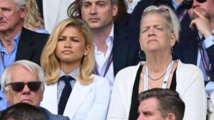 Zenday and Her Mom Claire Coleman at a Wimbledon game 2