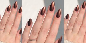 the everygirl fall chrome nails s