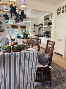 coastal cottage dining room table christmas decorating the inspired room